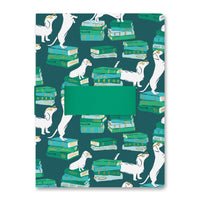 Orange Circle Studio - Carnet Casey Avec boucle Pour Téléphone Smart Pups - 9,62 po H x 7,12 po l - Couleurs Assorties-Comprend des boucles élastiques extérieures pour tenir un téléphone et un stylo