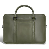 Champs - Onyx Collection Porte-documents Slim en cuir - Khaki-CHAMPS Onyx Collection Porte-documents Slim