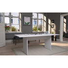 Manhattan Comfort - Table à manger moderne Nomad 172,5 cm - Blanc-Capacité d’accueil pour 6 personnes
