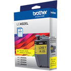 Brother - LC402 INKvestment Tank Cartouche d'encre jaune à haut rendement-L'encre authentique Brother est intelligemment conçue pour fonctionner de manière transparente avec votre imprimante à jet d'encre couleur Brother afin d'offrir des résultats exceptionnels et des performances fiables.