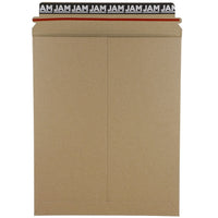 JAM Paper - Enveloppes expédition rigides pour photos avec fermeture auto-adhésive, 9,75 x 12,25 po, kraft brun, 12/paquet-Enveloppe d’expédition rigide