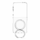 Avana - Étui Tootsie Stand avec Magnets pour Samsung Galaxy Z Flip8 - Glacier-Bague pivotante et support à cliquet dans un boîtier transparent.