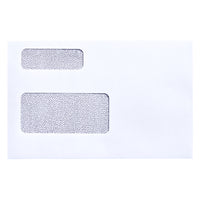 SupremeX − Enveloppes à double fenêtre pour feuillets fiscaux T4 – 24 lb. − 5 / 4 po x 9 pi − Blanc − Paquet de 500-Enveloppes avec 2 fênetres pour formulaires de taxe T4
