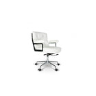 Plata Import - Chaise de bureau Looby, blanc (LS-8298-W)-Siège en cuir PU