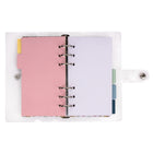 Pep Rally - Ensemble de cahiers de notes à 5 onglets - 4,92 l x 7,68 po H - Jardin secret - Bilingue-Revêtement en PVC transparent avec bouton-pression