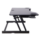 Rocelco - Élévateur de bureau réglable de 45 po avec tapis anti-fatigue-L'ADR45 mesure 45" de large et peut contenir 3 moniteurs et un ordinateur portable