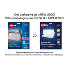 Avery - Étiquettes rectangulaires blaches avec Easy Peel, 1/2 po x 1-3/4 po, Paquet de 2000 (5267)-80 étiquettes par feuille