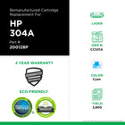 CIG - Cartouche de toner CC531A HP 304A remise à neuf - rendement standard - cyan-Rendement de la page: 2800