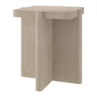 Hudson&Canal - Table d'appoint carrée Laguna de 51 cm de large, aulne blanc-Chaque plateau de table supporte un poids maximal de 13,6 kg (30 lbs)