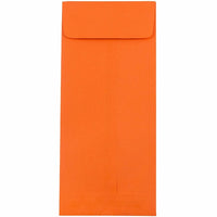 JAM Paper Enveloppes-pochettes Brite Hue en papier recyclé avec fermeture gommée, 4 1/8 x 9 1/2 po, orange, 1000/paquet-Orange