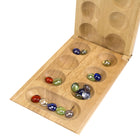 PressmanMD Toy – Jeu d’adresse, Mancala-La planche de bois massif comporte des charnières pour qu’elle puisse être pliée en deux, et se verrouille en place