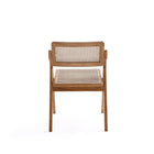 Manhattan Comfort - Lot de 4 chaises pliantes de salle à manger Lambinet 53 cm style industriel chic - Nature-22,64 po L x 23 po l x 31,1 po H