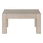 Hudson&Canal - Table basse carrée Langston 34" de largeur - Aulne blanc-La table est fabriquée à partir de matériaux MDF de haute qualité et durables