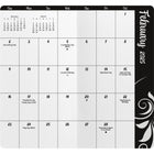 DateWorks - Planificateur de poche mensuel Élégance 2025-2026 - 3,5 po x 6,5 po - Anglais-En couleur sur chaque page