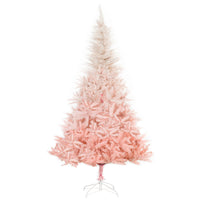 HOMCOM - Arbre de Noël artificiel de 6ft décoration maison ouverture automatique - Rose-Sapin de Noël artificiel de 6 pieds de haut dans un style d'épicéa réaliste 