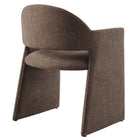 Modway - Talia Tissu rembourré Fauteuil à manger - Mocha-Arrivée entièrement assemblée