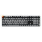 Keychron - K5 Max Interrupteur interchangeable Gateron RGB rétroéclairé - Interrupteur brun-Disposition pleine taille ultramince, incluant un pavé numérique pour améliorer la productivité et le confort ergonomique