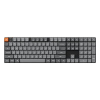 Keychron - K5 Max Interrupteur interchangeable Gateron RGB rétroéclairé - Interrupteur brun-Disposition pleine taille ultramince, incluant un pavé numérique pour améliorer la productivité et le confort ergonomique