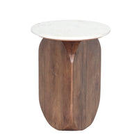 Brassex - Table d'appoint 193762 Odin - noyer/blanc-Style contemporain