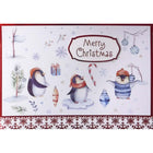Rosedale Gold - Cartes de souhaits Noël Gold 5-1/2 po x 8 po / Enveloppes - paquet de 6-Cartes de souhaits qualité boutique