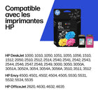 HP - Cartouches d'encre 61XL/61 a rendement standard,  C0PA6AN - Noir/Tricolore - Lot de 2-Rendement élevé pour moins de remplacements