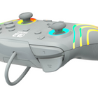 Turtle Beach - Manette de gaming RGB filaire Afterglow Wave pour Nintendo Switch 2 - Gris-Prise casque jack 3,5 mm pour l'audio et le chat USB 