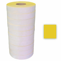 Eddie's - Sato 2 lignes de 8 caractères Étiquettes permanentes - jaunes - Paquet de 60000-Etiquettes Sato blanches permanentes - 2 lignes de 8 caractères
