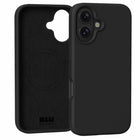 Blu Element - Coque Silicone avec MagSafe pour iPhone 16 Plus - Noire-Bords surélevés pour protéger la caméra et l'écran