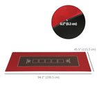 Soozier - Dessus De Table De Poker- Tapis De Poker 12 Joueurs, Résistant À L’Eau- Rouge-Résistant à l’eau et facile à nettoyer 