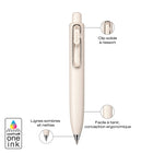 Uniball - Stylos à gel rétractables de poche Uni One P - 0.5 mm - Encre noire - Café & Yaourt - Paquet de 2-La pointe micro fine de 0.5 mm offre une lisibilité et des détails exceptionnels.