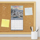 DateWorks - 2026 Mini Calendrier Mural 16 Mois - 7 po x 7 po - Route de Campagne - Anglais -Comprend des pages mensuelles de janvier à décembre 2026, ainsi que les 4 derniers mois de 2025
