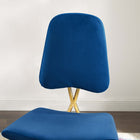 Modway - Ponder Performance Velvet Tabouret de comptoir - Marine-Tabouret du comptoir de la salle à manger