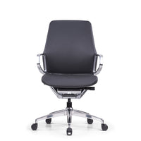 Nexten Pro - Chaise de bureau - Dossier haut - Grise-Chaise de bureau en cuir véritable haut de gamme