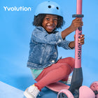 Yvolution - Yglider Nua Trottinette - Rose-Préparez-vous à illuminer les rues avec les roues avant LED extra-larges du Y Glider Nua. Non seulement elles confèrent au scooter un look lumineux et accrocheur, mais elles améliorent également la visibilité pour une conduite plus sûre.