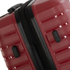 Air Canada - Jasper Valise Rigide Pivotante de 24 po - Rouge-L'intérieur entièrement doublé inclut un séparateur zippé, des sangles de compression, une poche en filet zippée, et 2 poches à chaussures