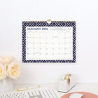 AT-A-GLANCE - Calendrier mural mensuel Emily Ley abeilles bleu marine 2026 - 8 1/2 po H x 11 po l - bilingue-12 mois : janvier 2026 à décembre 2026