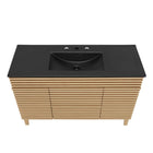 Modway - Render 48" Vanité de salle de bain à un seul lavabo - Noir de chêne-9