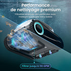 Aiper - Robot nettoyeur de piscine sans fil Scuba N1 Pro pour piscines creusées jusqu'à 2150 pi²-Premier robot nettoyeur de piscine sans fil du marché à offrir un nettoyage horizontal de la ligne d'eau, le Scuba N1 Pro est doté d'un contrôle de débit impeccable et de capteurs infrarouges qui facilitent ses manœuvres autour de votre piscine, y compris parmi les obstacles