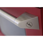 Kucht - 48 po Série KNG Cuisinière Pro Style au gaz naturel - Acier inoxydable/Rouge-Grilles de cuisson robustes en fonte résistantes à la chaleur intense permettant de déplacer les ustensiles d’un brûleur à l’autre sans les soulever