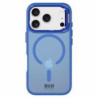 Blu Element - Étui Chromatic Kick MagSafe pour iPhone 17 Pro Max - Bleu Transparent-Niveau de protection - 300 chutes à 10 pieds