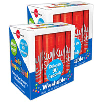 Kwik Stix - TPG60020-2 Bâtons de peinture à la tempera solide - paquet de couleur unique - rouge - 12 par paquet - 2 paquets-Bâtons de peinture Kwik Stix individuels pour ceux que vous utilisez le plus !