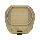 Manhattan Comfort - Table de nuit moderne Olivia 67 cm, chêne naturel et noir-Garantie limitée du fabricant de 30 jours