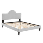 Modway - Soleil Performance Velvet Lit King, Gris clair-Lit King
