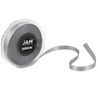 JAM Paper - Ruban de satin double face - 3/8" de large x 25 m - Argent-Quantité : Rouleau vendu à l'unité