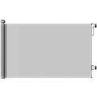 PawHut - Barrière pour Chien Rétractable Extension jusqu'à 55" L, 34" H, Gris-La barrière pour chien rétractable s’ajuste pour s’adapter aux portes jusqu’à 140 cm