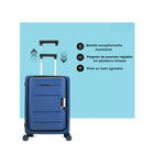 TRAVLR - Ensemble de 2 valises pliables à coque rigide - Violet Bleu-La conception pliable et extensible assure une capacité interne généreuse sans monopoliser l'espace de stockage