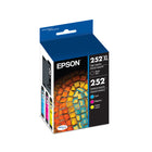 Epson - Cartouches d'encre DuraBrite Ultra T252XL-BCS - Noir Grande Capacité/Couleur standard CMJ-Qualité photo supérieure à celle des photos de labo