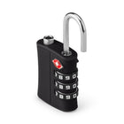 Ensemble de Serrures à Combinaison TSA 2 Pièces Bugatti - ABS Durable - Noir-Combinaison à 3 Chiffres pour une Sécurité Renforcée