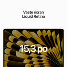 Apple - Portatif MacBook Air 15,3 po, M2, SSD 256 Go, Mémoire unifiée 8 Go, Comète, Francais-Jusqu’à 18 heures d’autonomie pour abattre des tâches exigeantes tout au long de la journée
