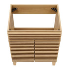 Modway - Render 24" Armoire de toilette de salle de bain (lavabo non inclus) - Chêne-8